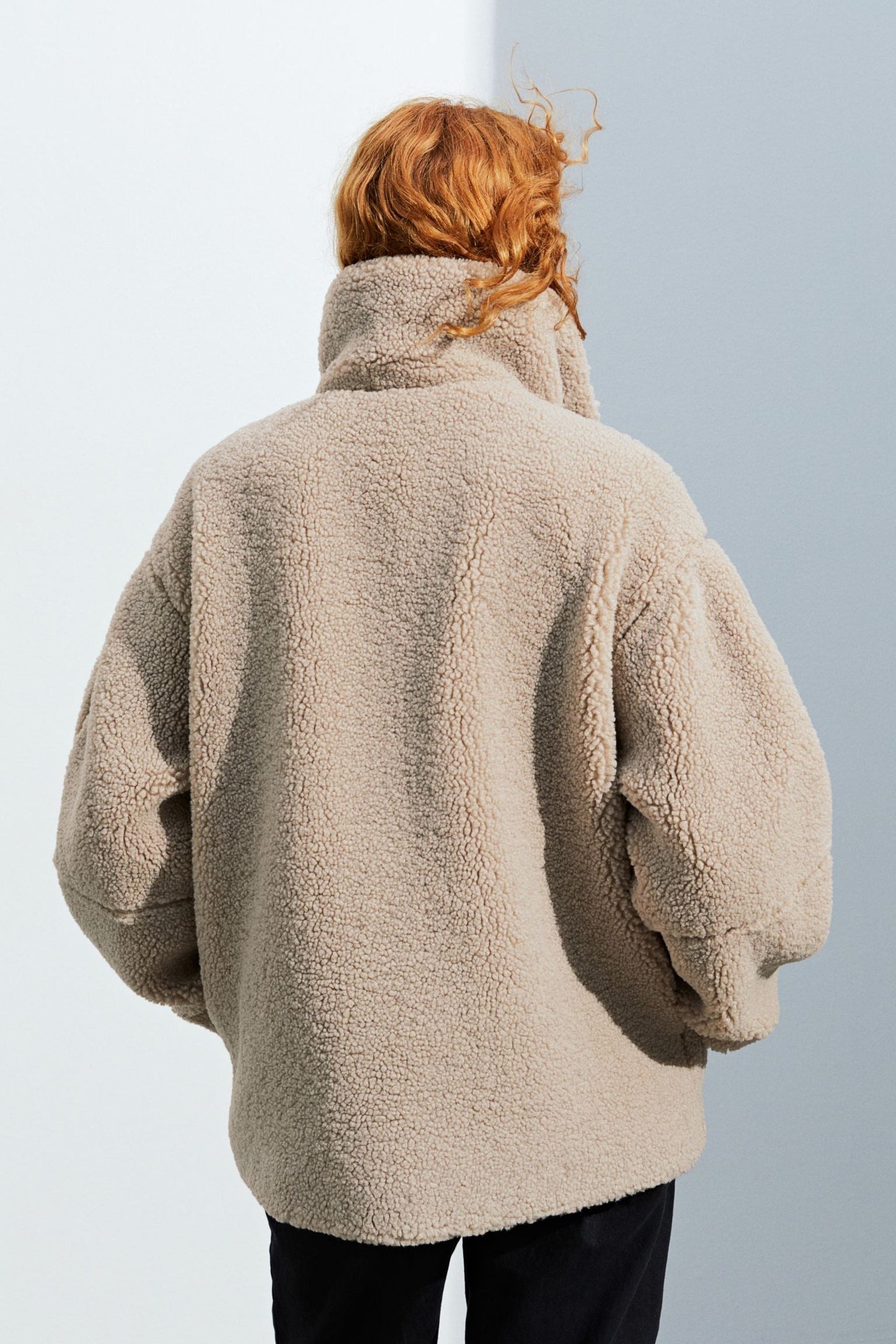 Ana Paul™ Warm fleece jacket with high collar