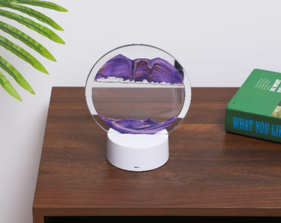 AtmoScape™ Colorful LED Hourglass Art Frame Lamp