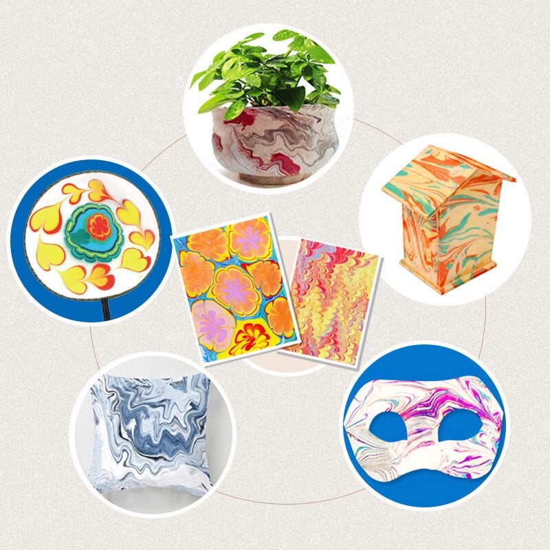 Marbling Paint Kit™ + FREE set of 12 additional paint cups