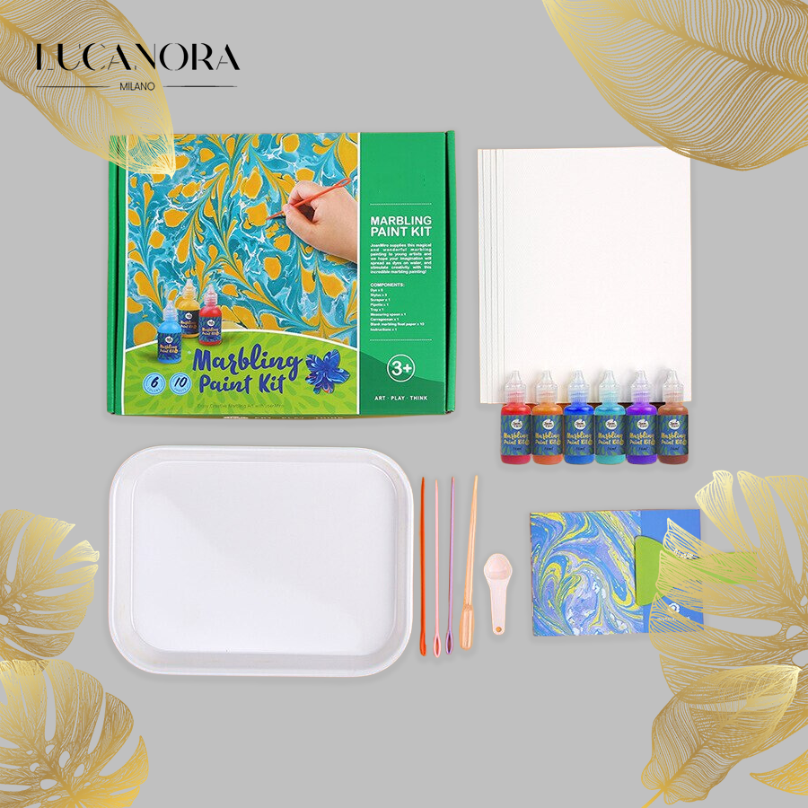Marbling Paint Kit™ + FREE set of 12 additional paint cups