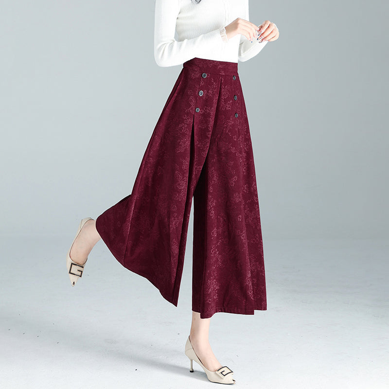 Mirabelle Bousset™ Silk trousers with wide legs and high waist