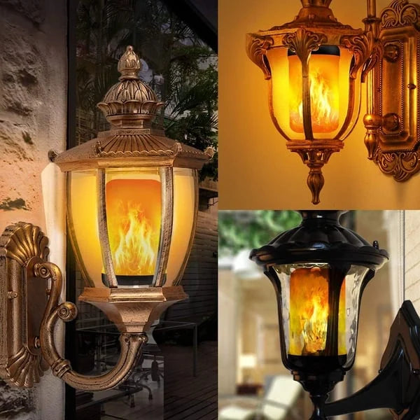 FlameLuxe™ LED lamp with fire effect