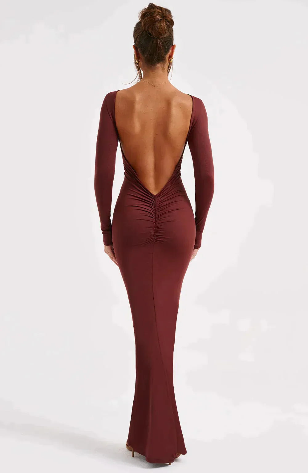Azaïs™️ Low-cut maxi dress