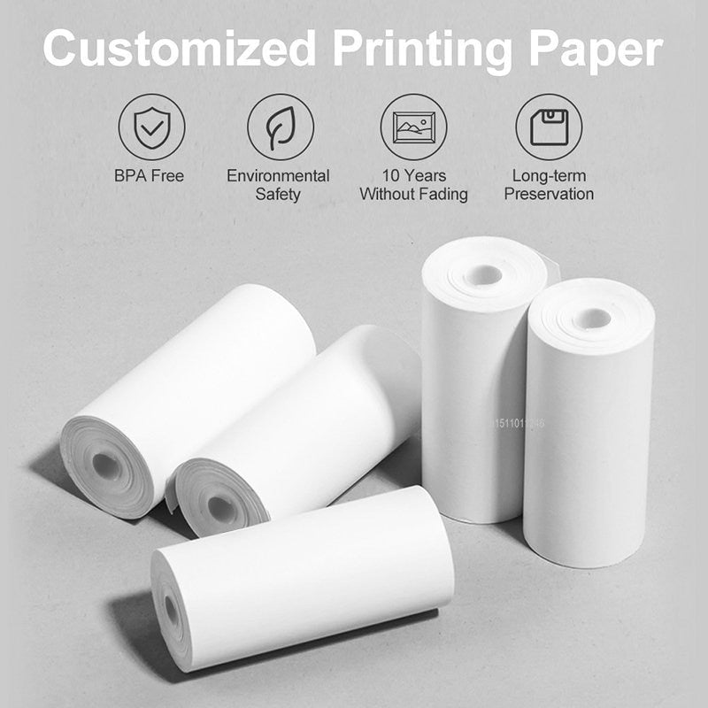 Replacement Thermal Paper Rolls for Portable Photo Printers | 57*30mm