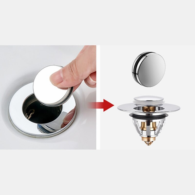 TapCleanFilter™ Stainless steel drain filter button