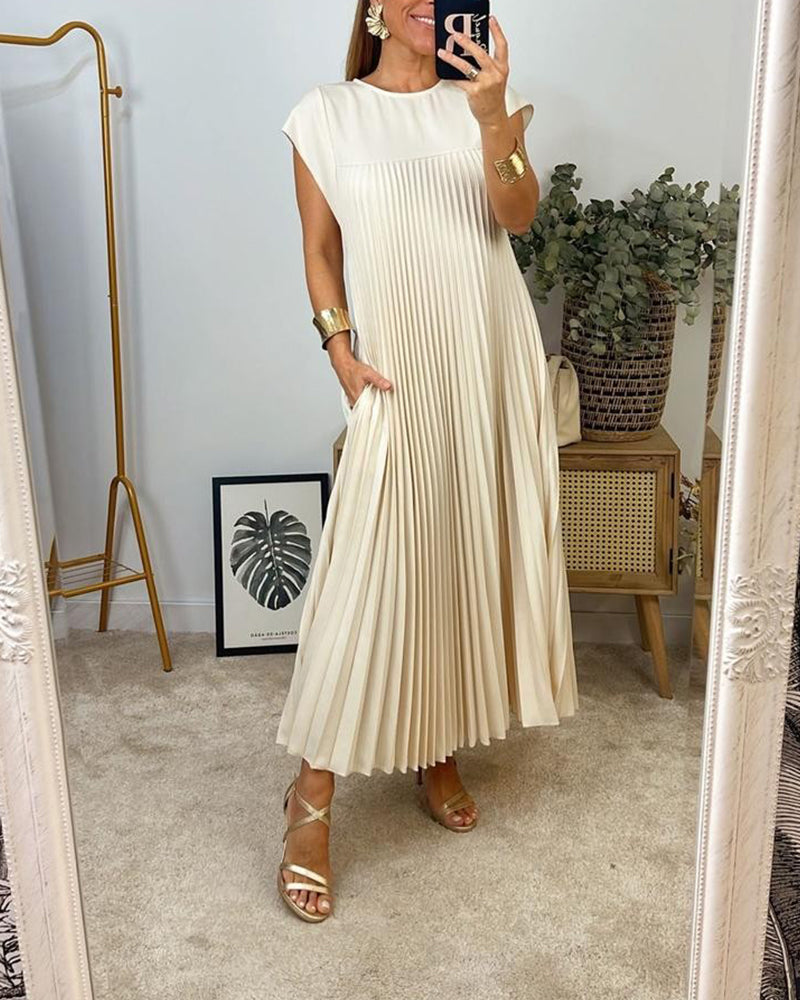 Nina Dembélé™ Sleeveless pleated dress