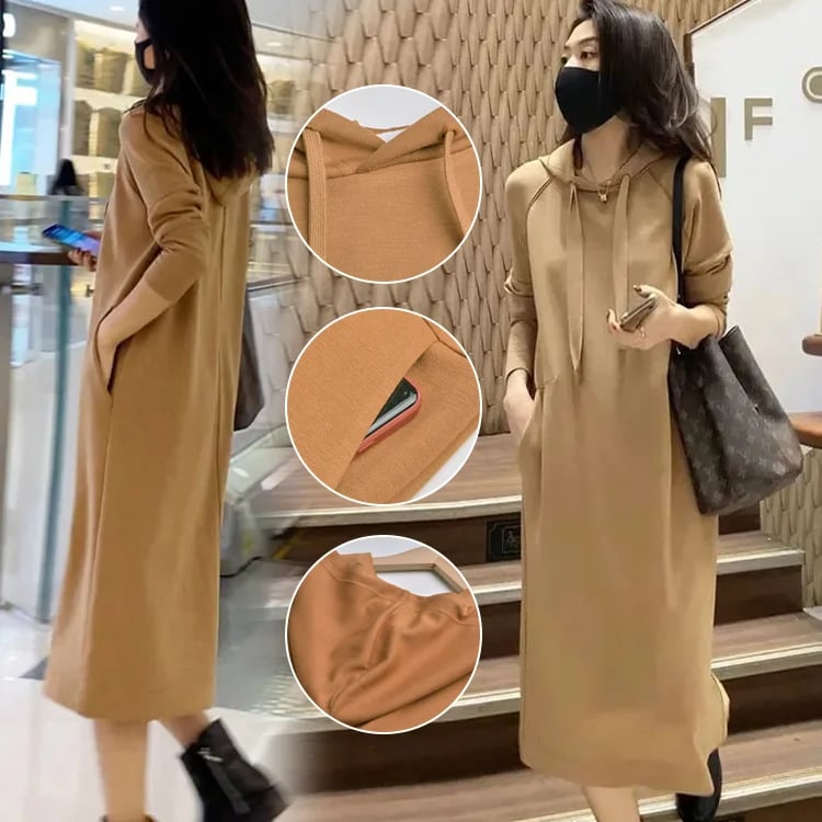 Adriana Del Pozo™️ Casual dress with a hood