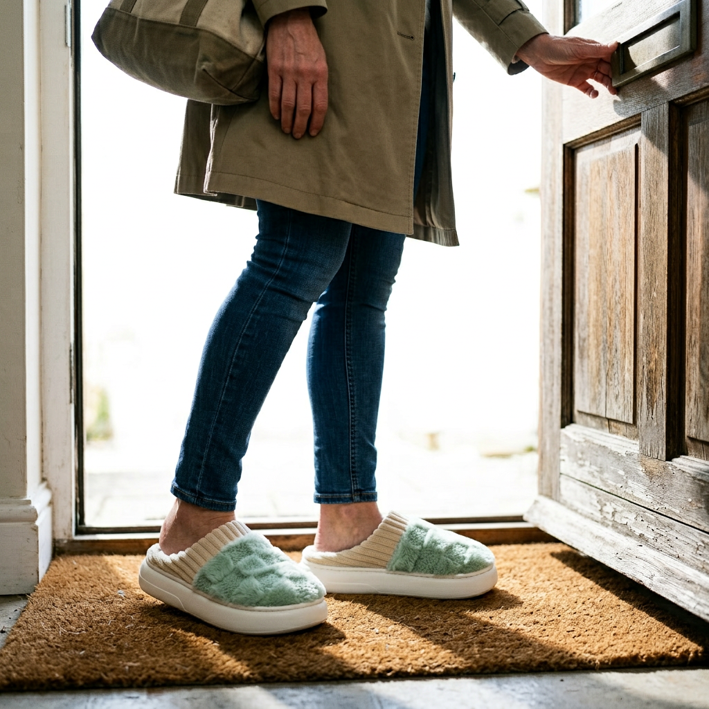 Plushetta™ Cozy Sherpa House Slippers for Warm Winter Comfort