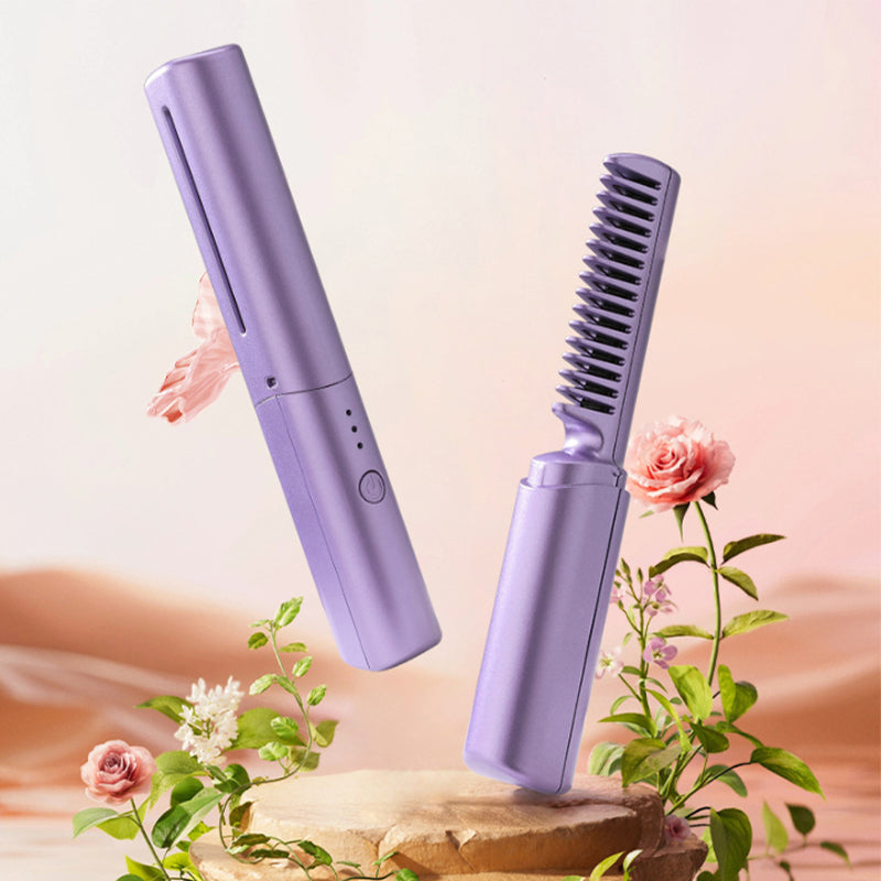 Mini GlamSet™️  Electric comb / Mini curling iron and straightener 2 in 1
