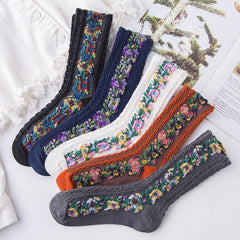 Vimoda™️ Vintage style socks with embroidered flowers