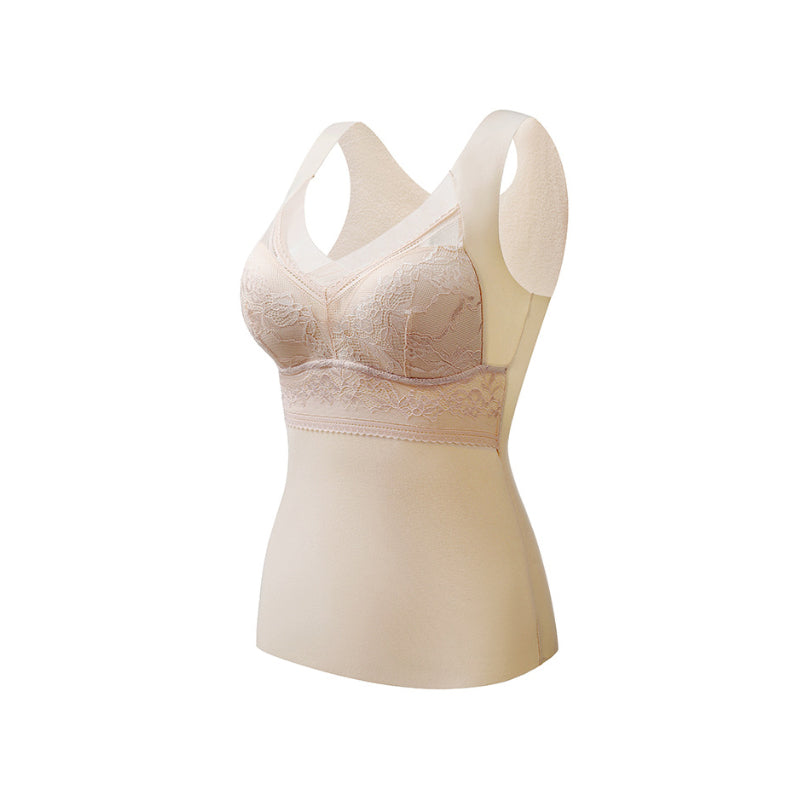 Jade Laurent™️ 2-in-1 Insulated Sleeveless Top with Built-in Bra