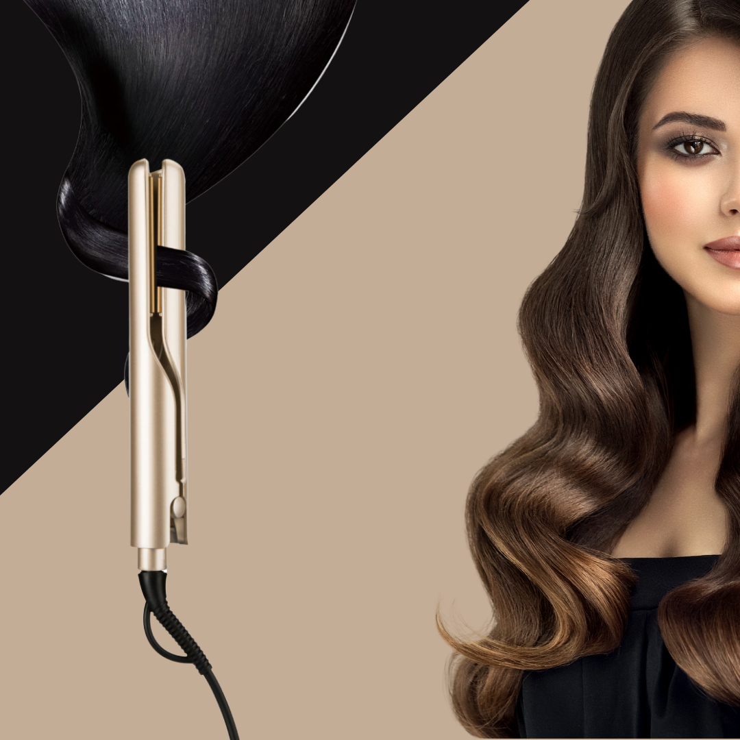 TwistLine™️ 2 in 1 curling iron and hair straightener