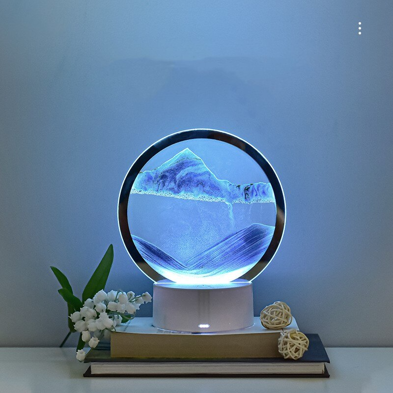 AtmoScape™ Colorful LED Hourglass Art Frame Lamp
