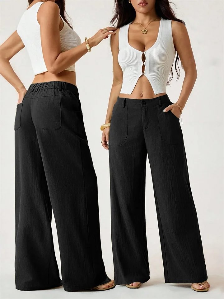 Lucilla Cimino™ Lightweight Wide-Leg Pants for Effortless Summer Style