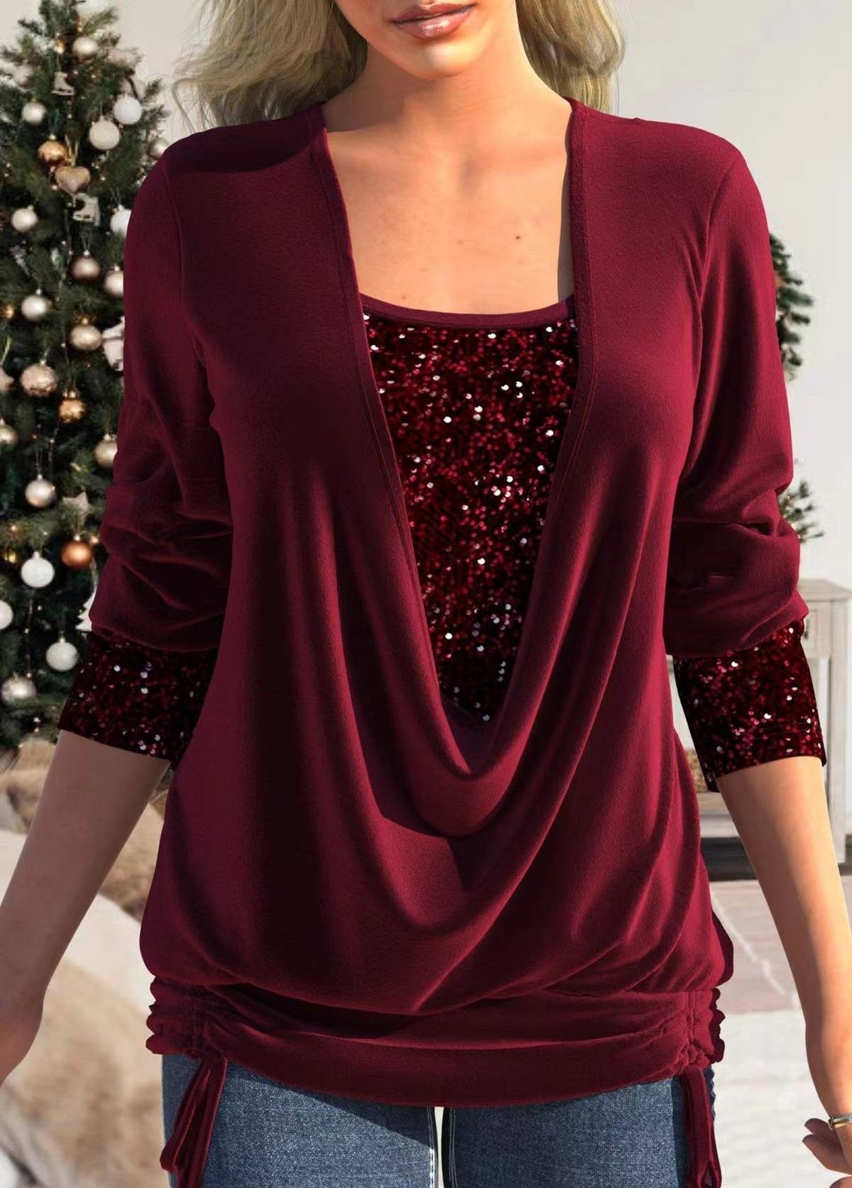 Natale Spirit™️ Loose, brocade sweater