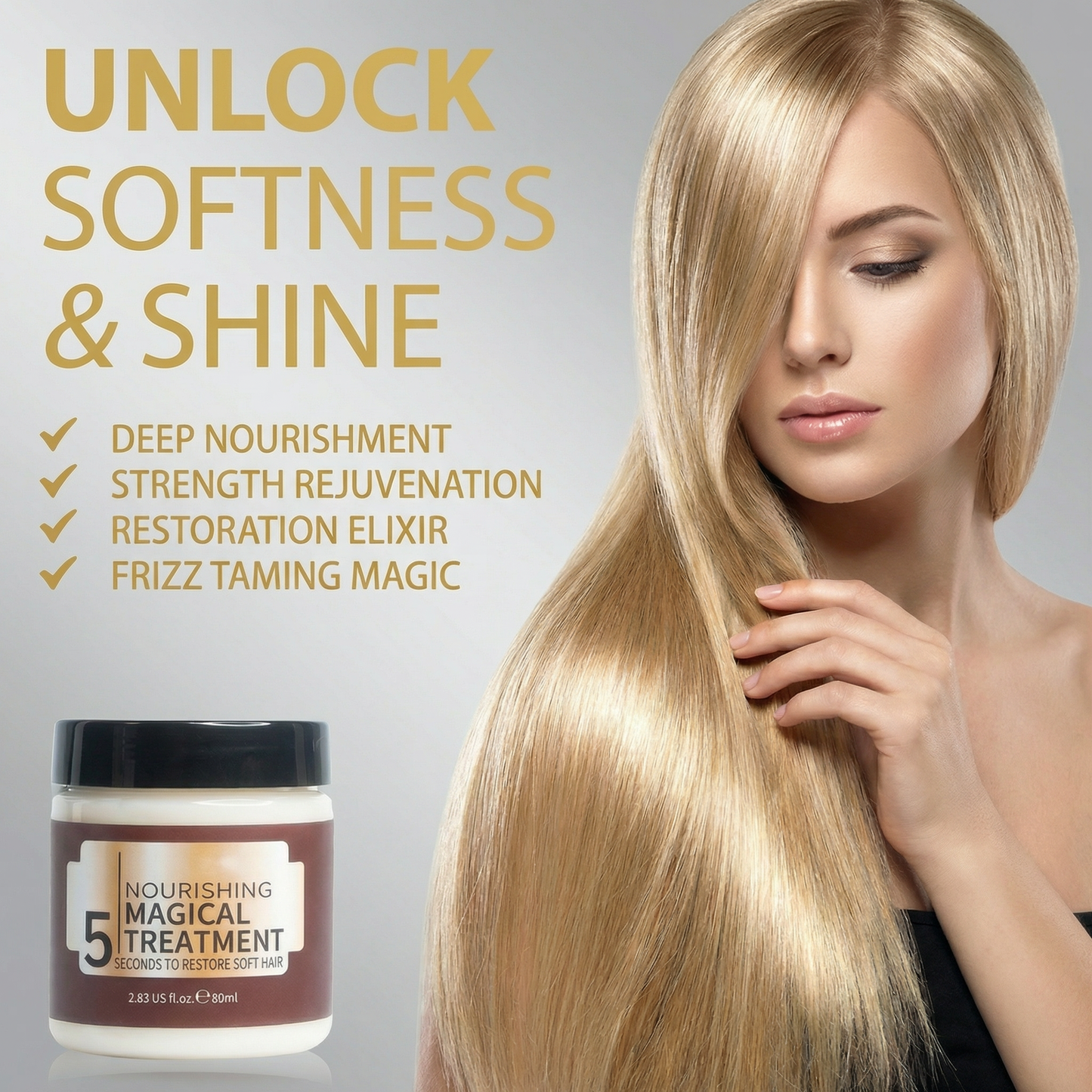 5 SECONDS™  Hair Treatment Mask | Silky smooth hair in seconds!