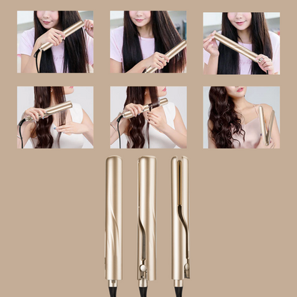 TwistLine™️ 2 in 1 curling iron and hair straightener