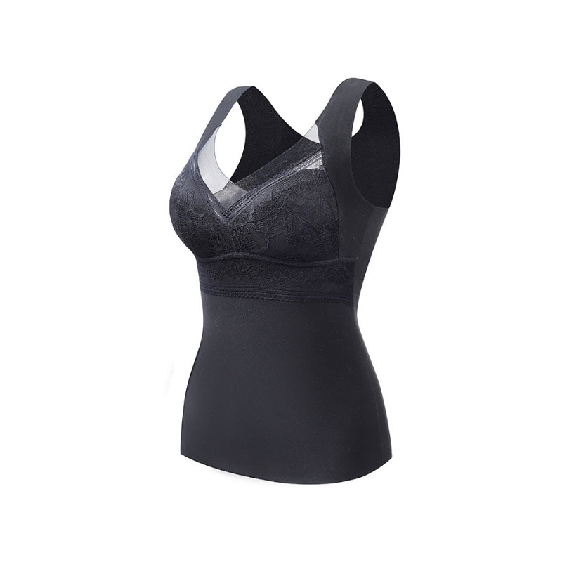 Jade Laurent™️ 2-in-1 Insulated Sleeveless Top with Built-in Bra