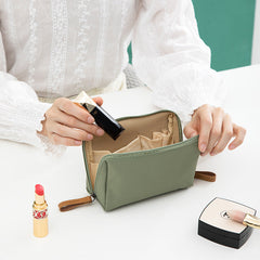 Arcelia™ Cosmetic bag with double zipper