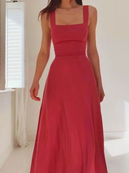 Jasmine™️ Midi dress with thick straps