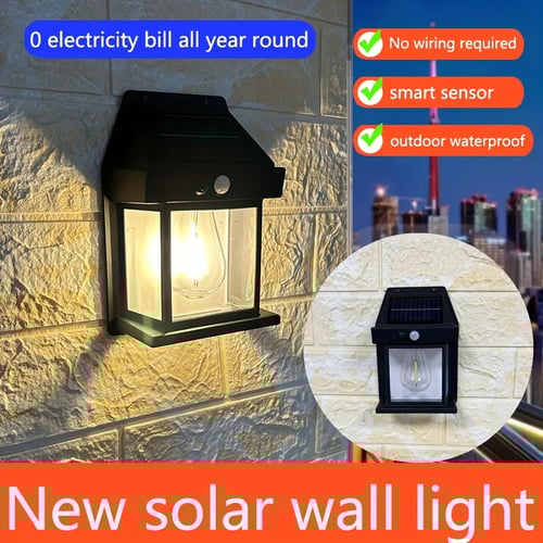Solar Seren™ Solar-powered outdoor wall lamp