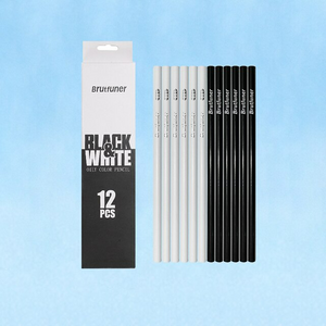 12 black and white pencils