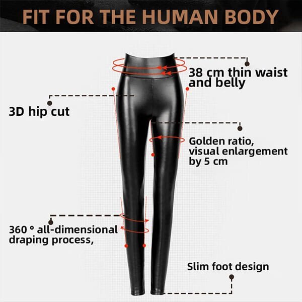 Evonne™ Warm leather leggings