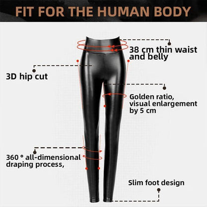 Evonne™ Warm leather leggings
