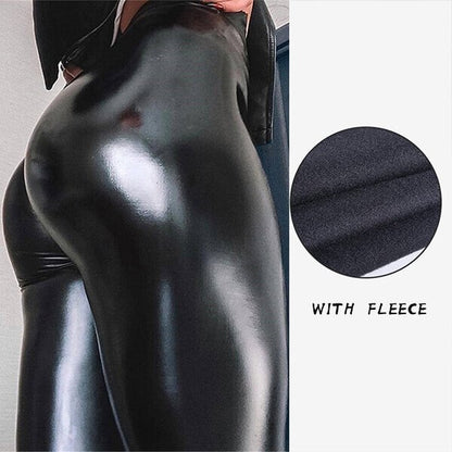 Evonne™ Warm leather leggings