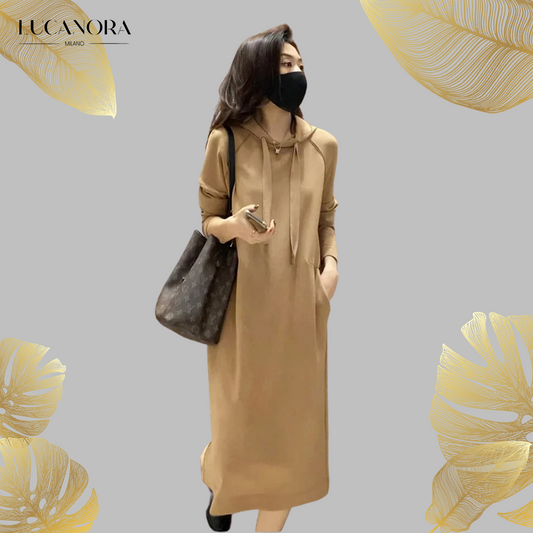 Adriana Del Pozo™️ Casual dress with a hood