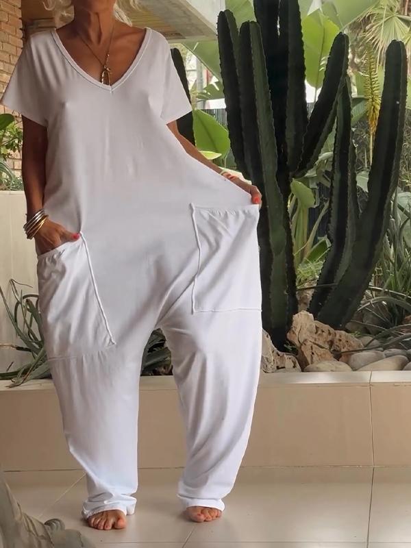 Alma Sanfratello™ Casual V-neck jumpsuit