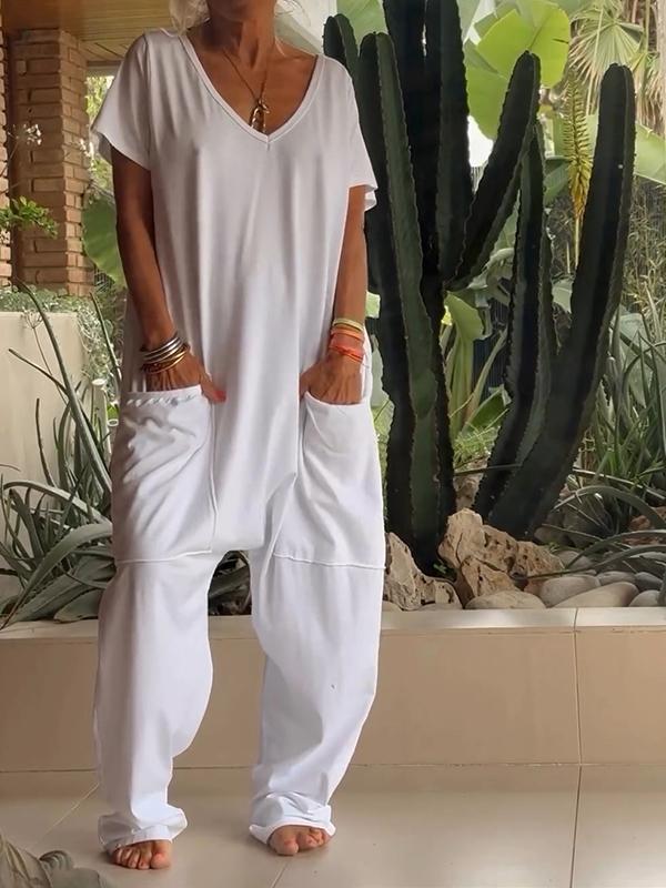 Alma Sanfratello™ Casual V-neck jumpsuit