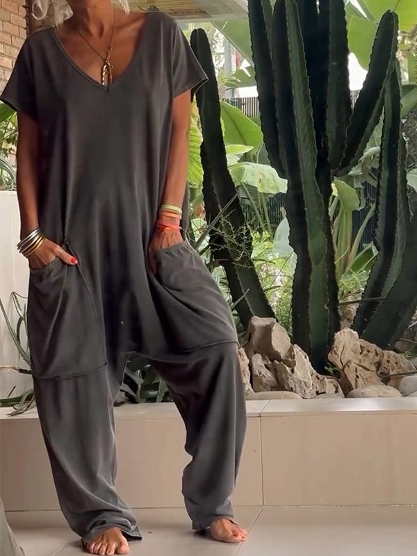 Alma Sanfratello™ Casual V-neck jumpsuit