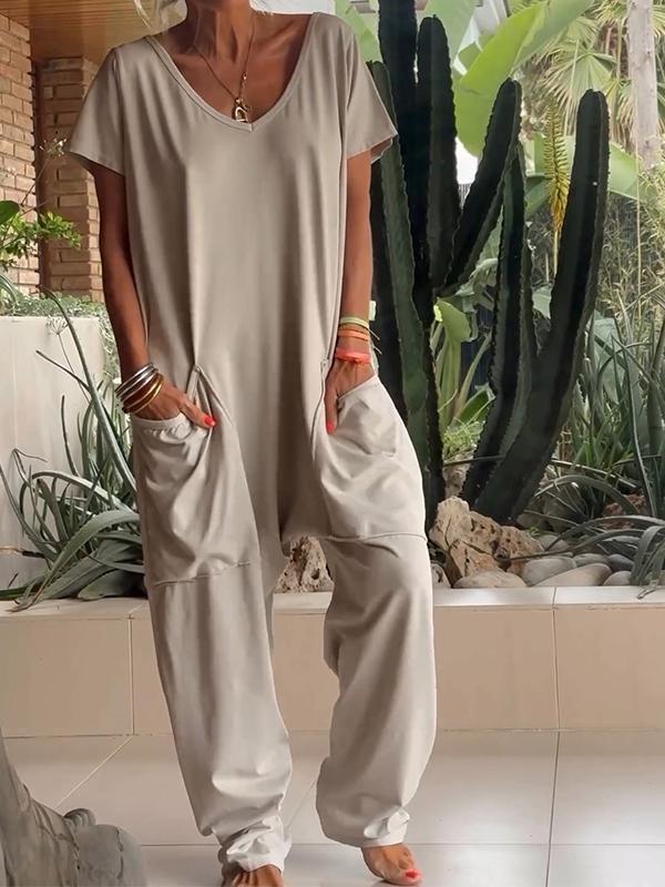 Alma Sanfratello™ Casual V-neck jumpsuit