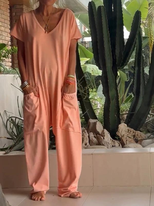 Alma Sanfratello™ Casual V-neck jumpsuit