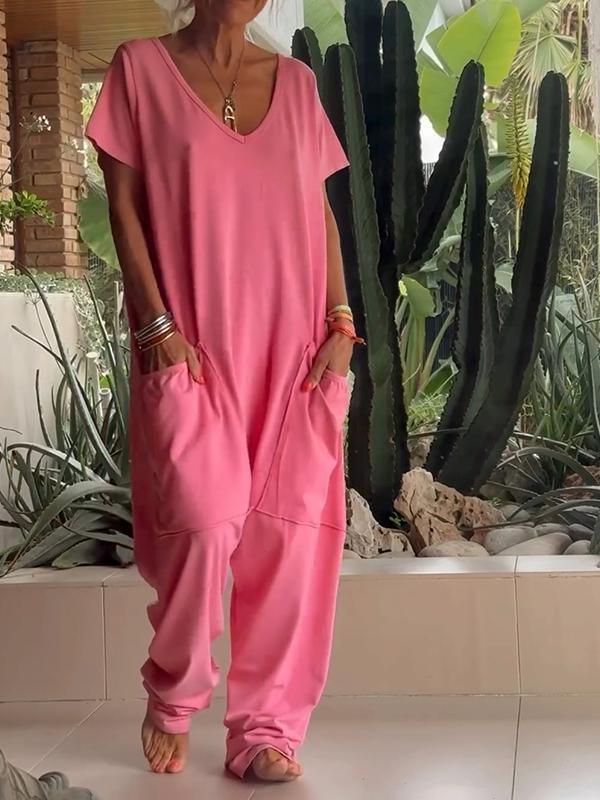 Alma Sanfratello™ Casual V-neck jumpsuit