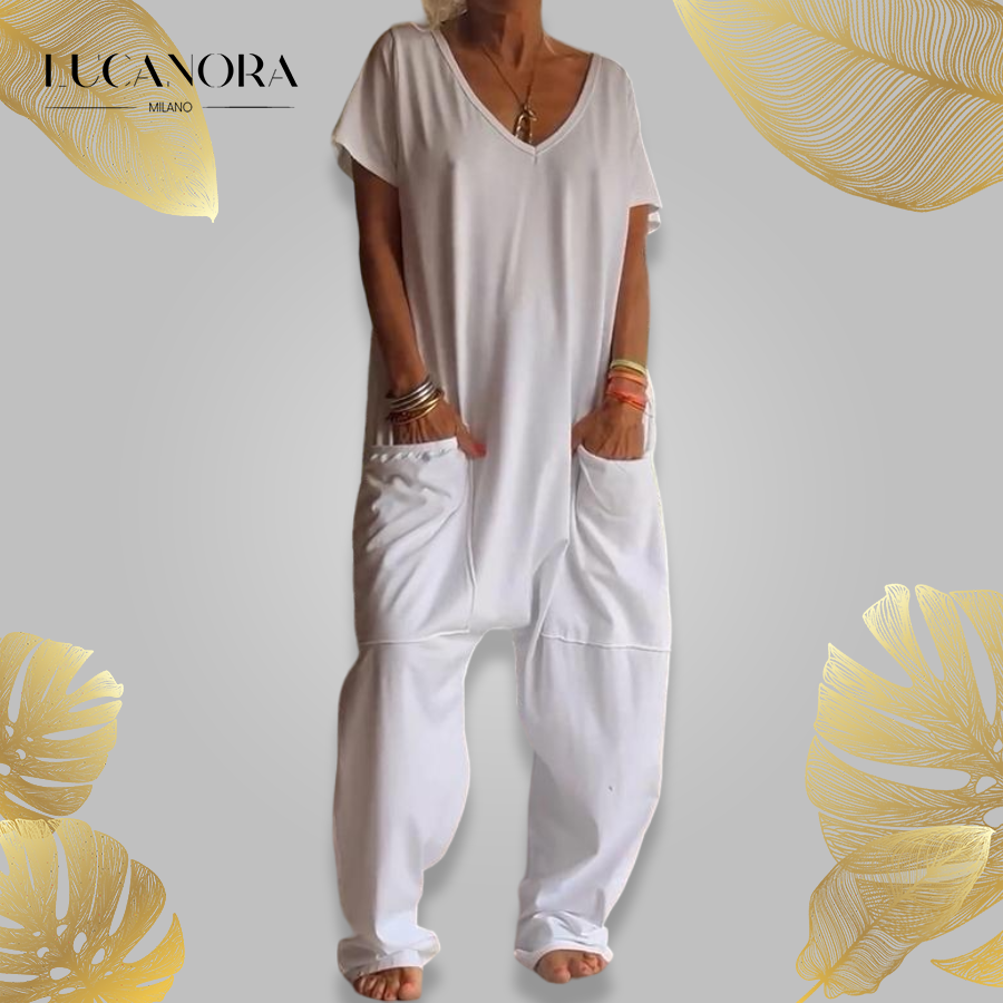 Alma Sanfratello™ Casual V-neck jumpsuit