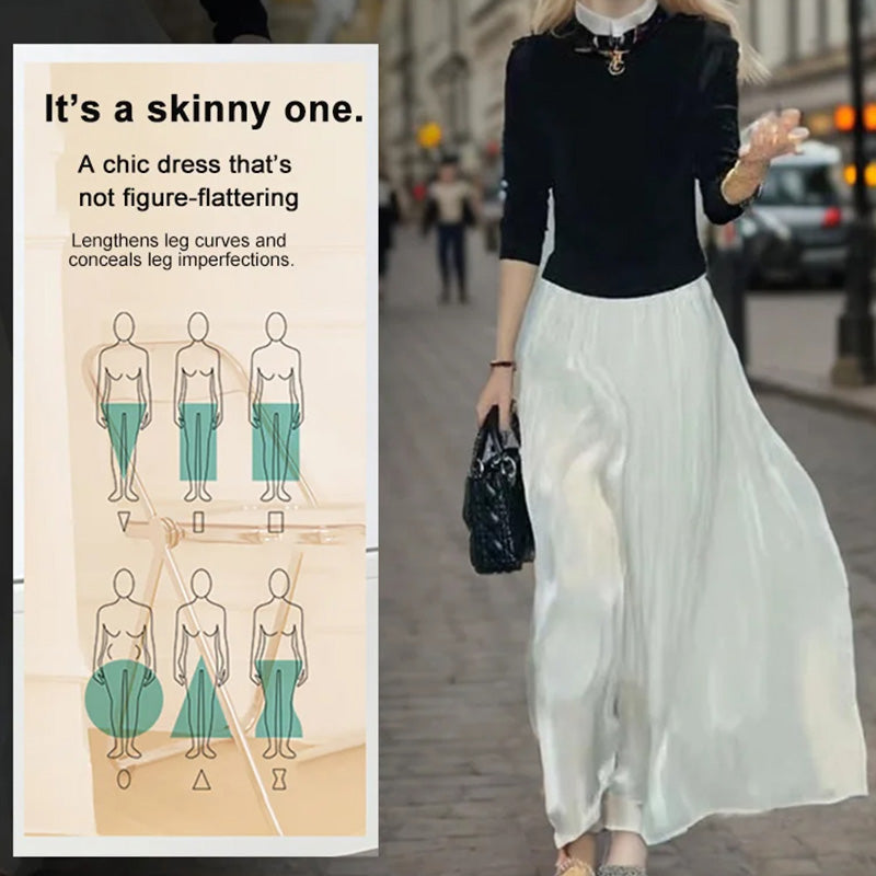 Anastasie Girard™ Glazed trousers with wide legs