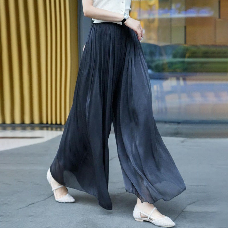 Anastasie Girard™ Glazed trousers with wide legs