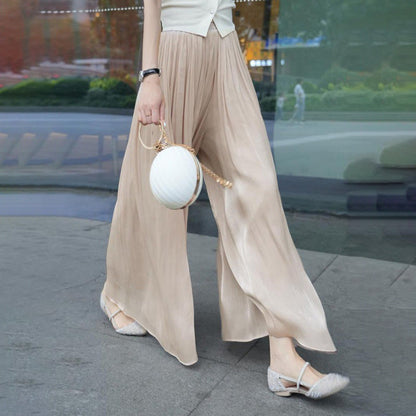 Anastasie Girard™ Glazed trousers with wide legs