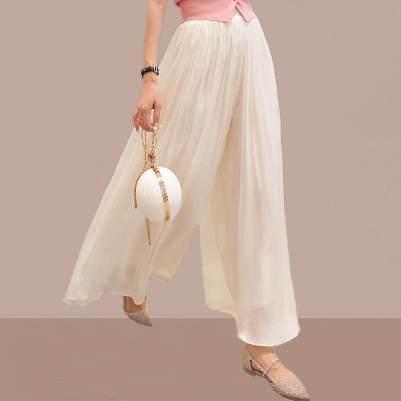 Anastasie Girard™ Glazed trousers with wide legs