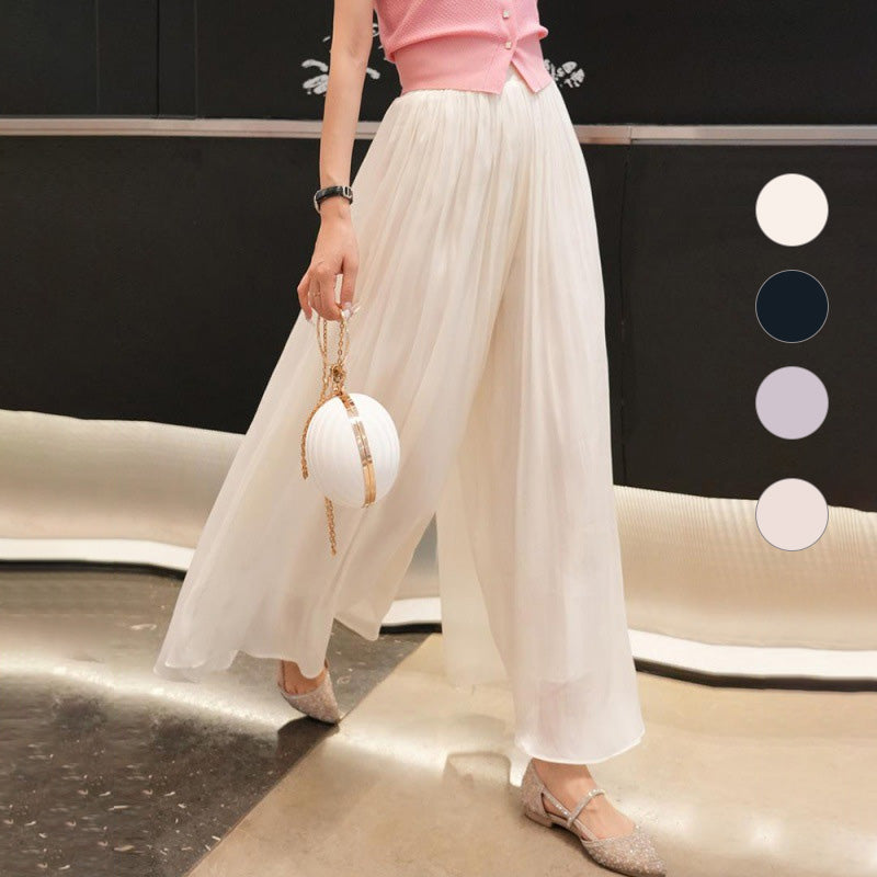 Anastasie Girard™ Glazed trousers with wide legs