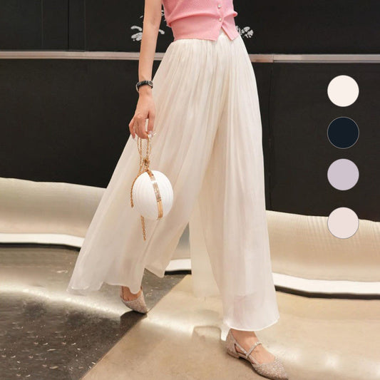 Anastasie Girard™ Glazed trousers with wide legs