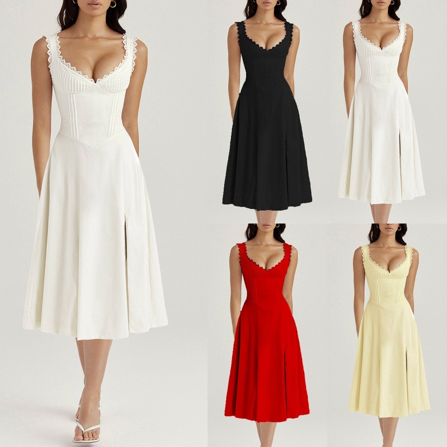 Angelica™️ Midi elegant dress