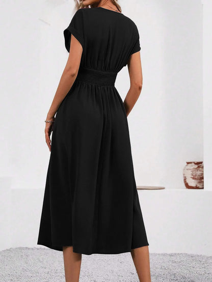 Annabella Bersani™ Women's V-neck Nipped-in Waist Dress