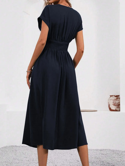 Annabella Bersani™ Women's V-neck Nipped-in Waist Dress