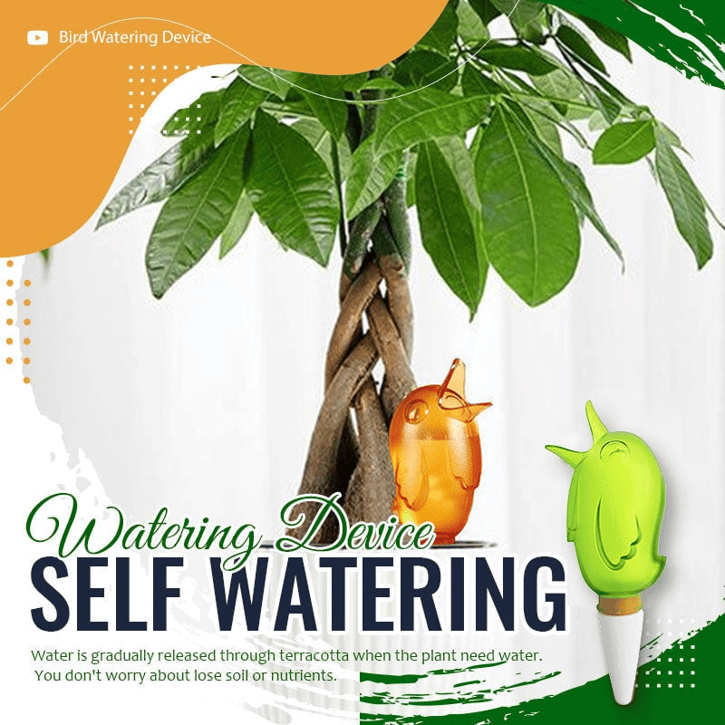 AquaNest™ Cute Bird Self-Watering Stakes
