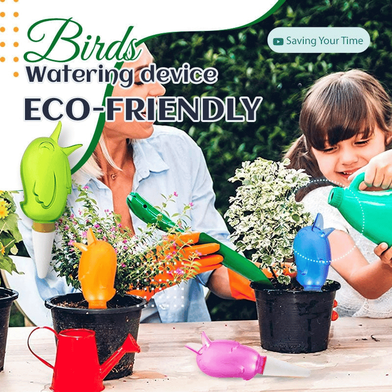 AquaNest™ Cute Bird Self-Watering Stakes