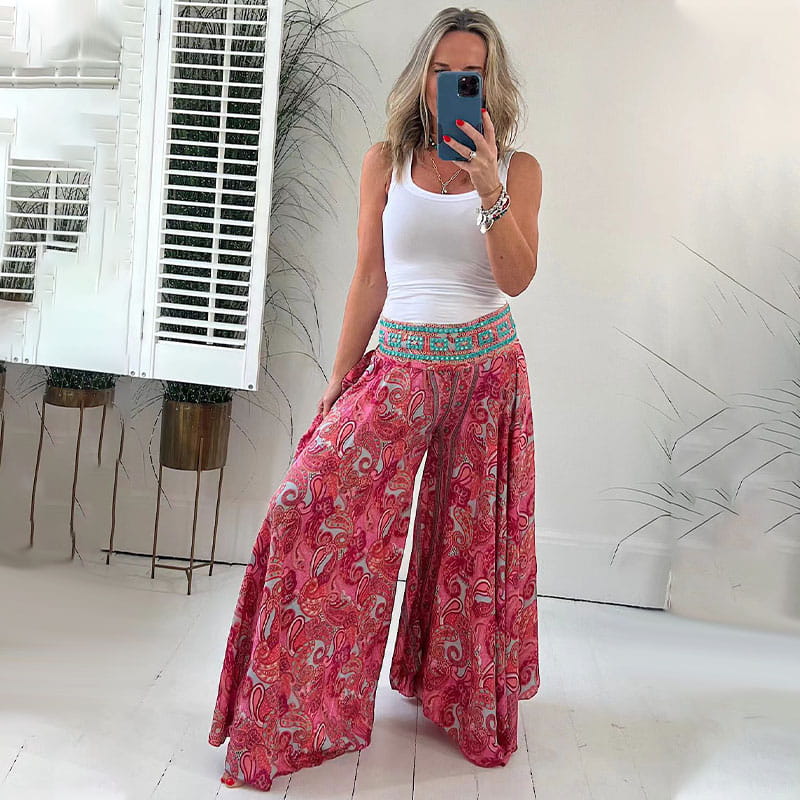 Avery™ Wide trousers with print