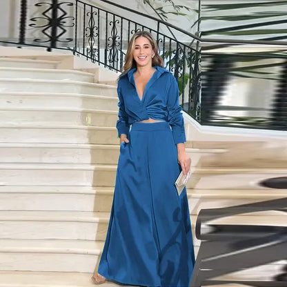 Aza Cerami™ Women's Lapel Casual Suit